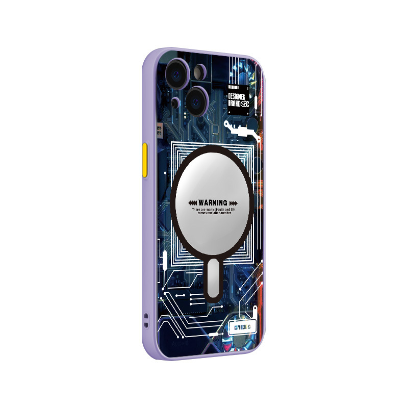 Magnetic Suction Circuit Mobile Phone Case Funny Cartoon - Image 5