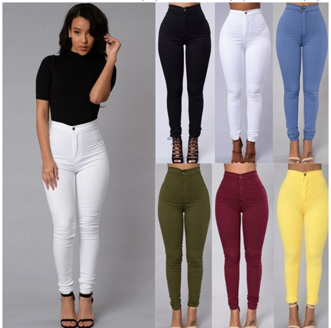 Title 2, Calça jeans feminina slim casual com stretch, s...