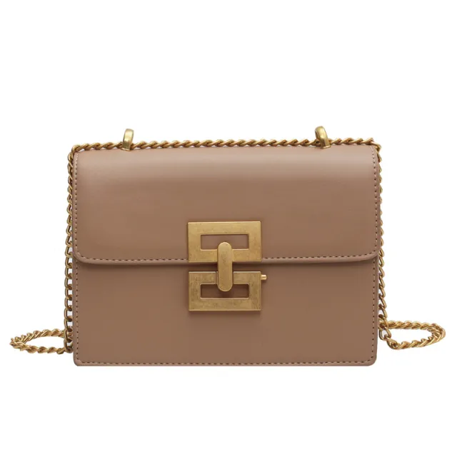 New European And American Retro Handbags Fashion Chain Small Square Bag Khaki - Shop at LoveMi
