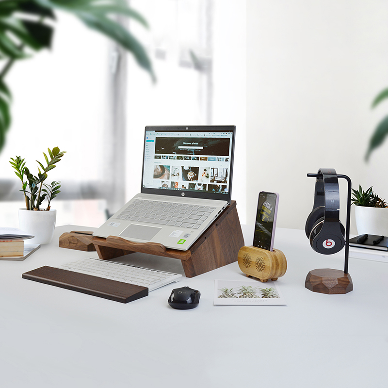 Universal Wooden Headphone Hanger Stand Bracket Rack - Image 3