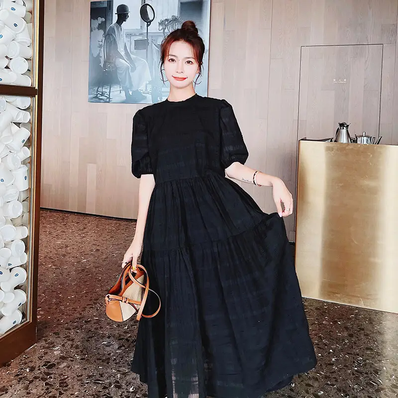 Women's Fashion Casual Vintage Slim Dress