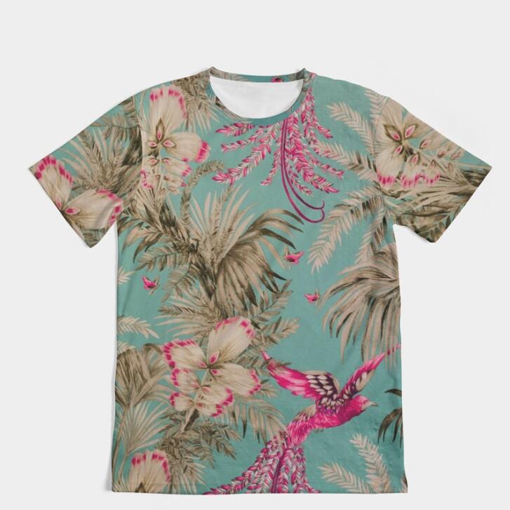 3D Digital Printing Short Sleeve Top Fashion T-shirt