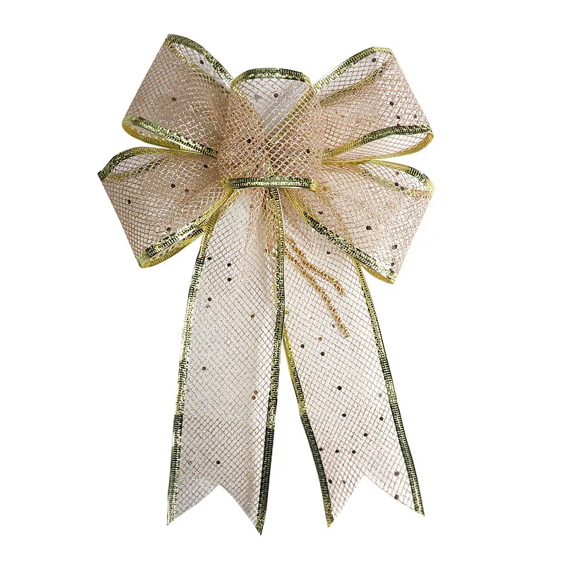 Christmas Bow Ribbon Mesh Finished Product – image 9