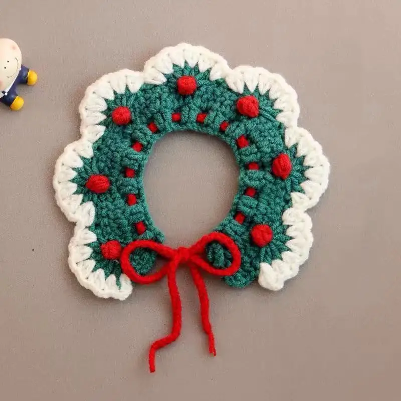 Knitted Collar Cat And Dog Scarf Posing Accessories
