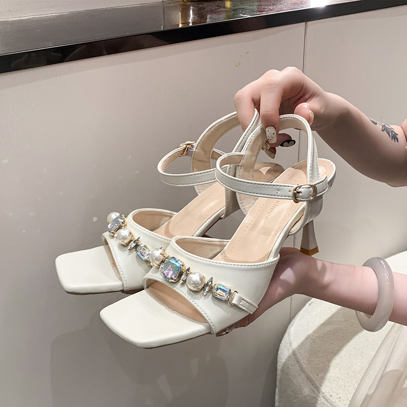 Square Toe Slide Sandals, picture 2 of 4