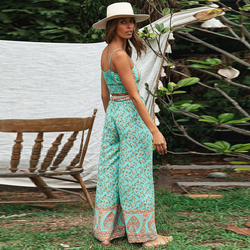 Two-piece Loose Wide-leg Pants