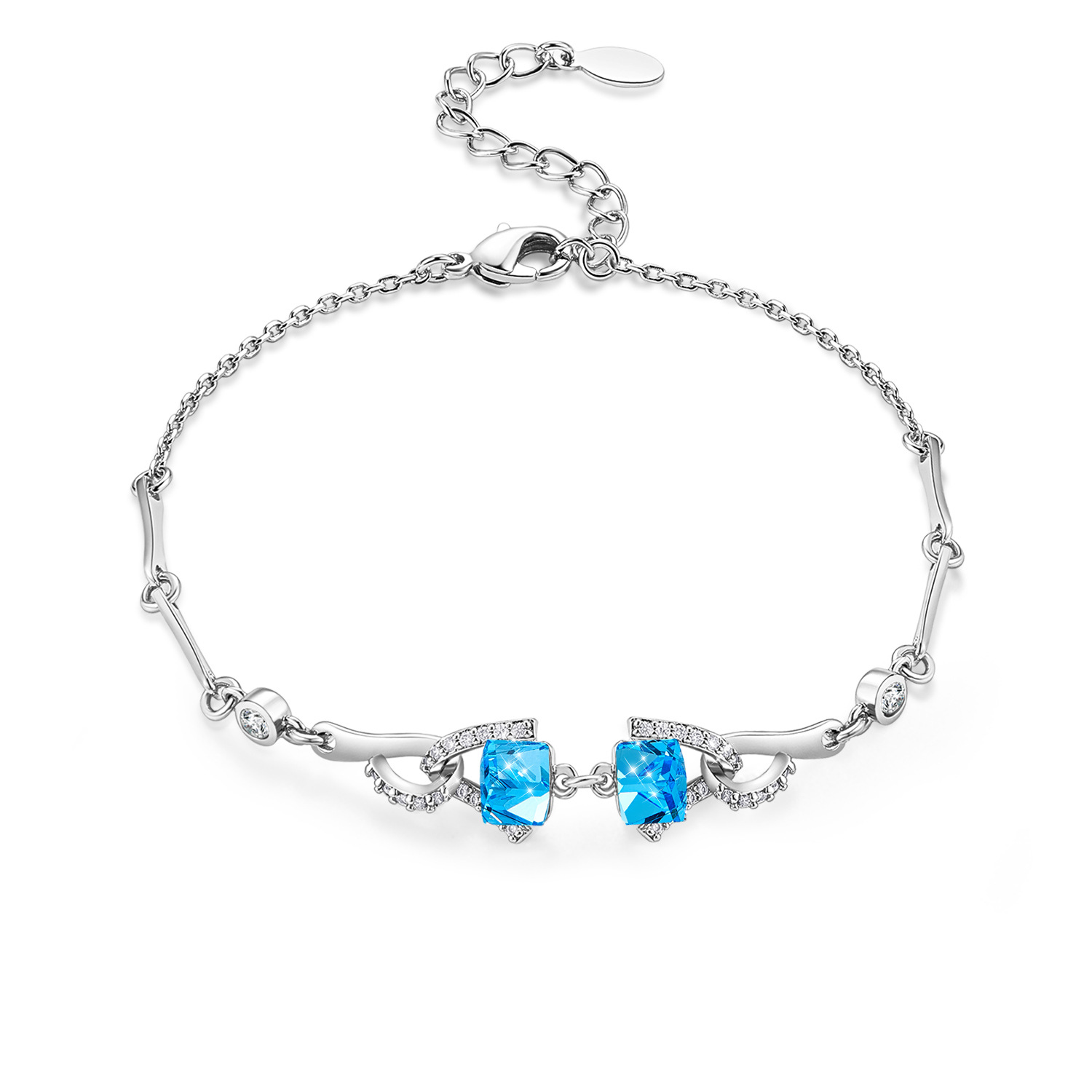 Cidelle Couple Sugar Cube Crystal Bracelet Ladies