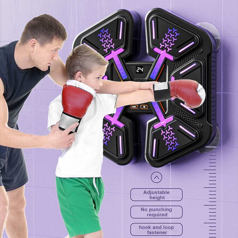 Smart Punching Boxing Electronic Music Machine Home Training Bluetooth With LED — image 3