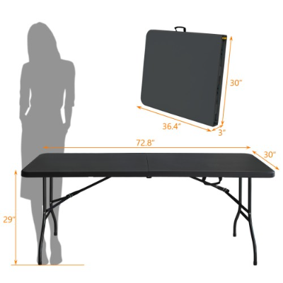 Portable Folding Table Indoor&Outdoor Maximum Weight 135KG Foldable Table For Camping thumbnail 6