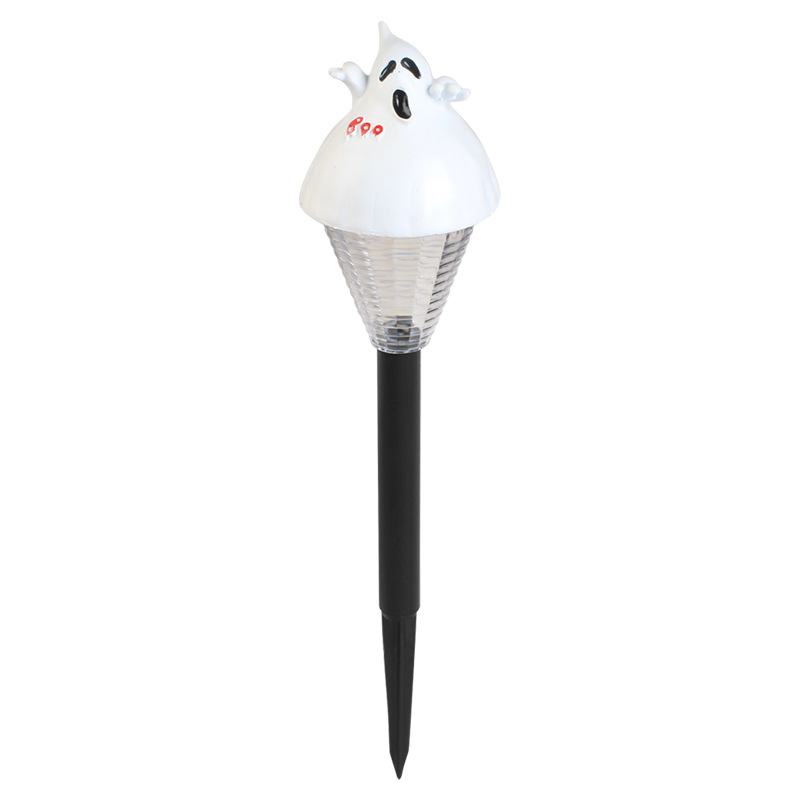 White ghost lawn lamp