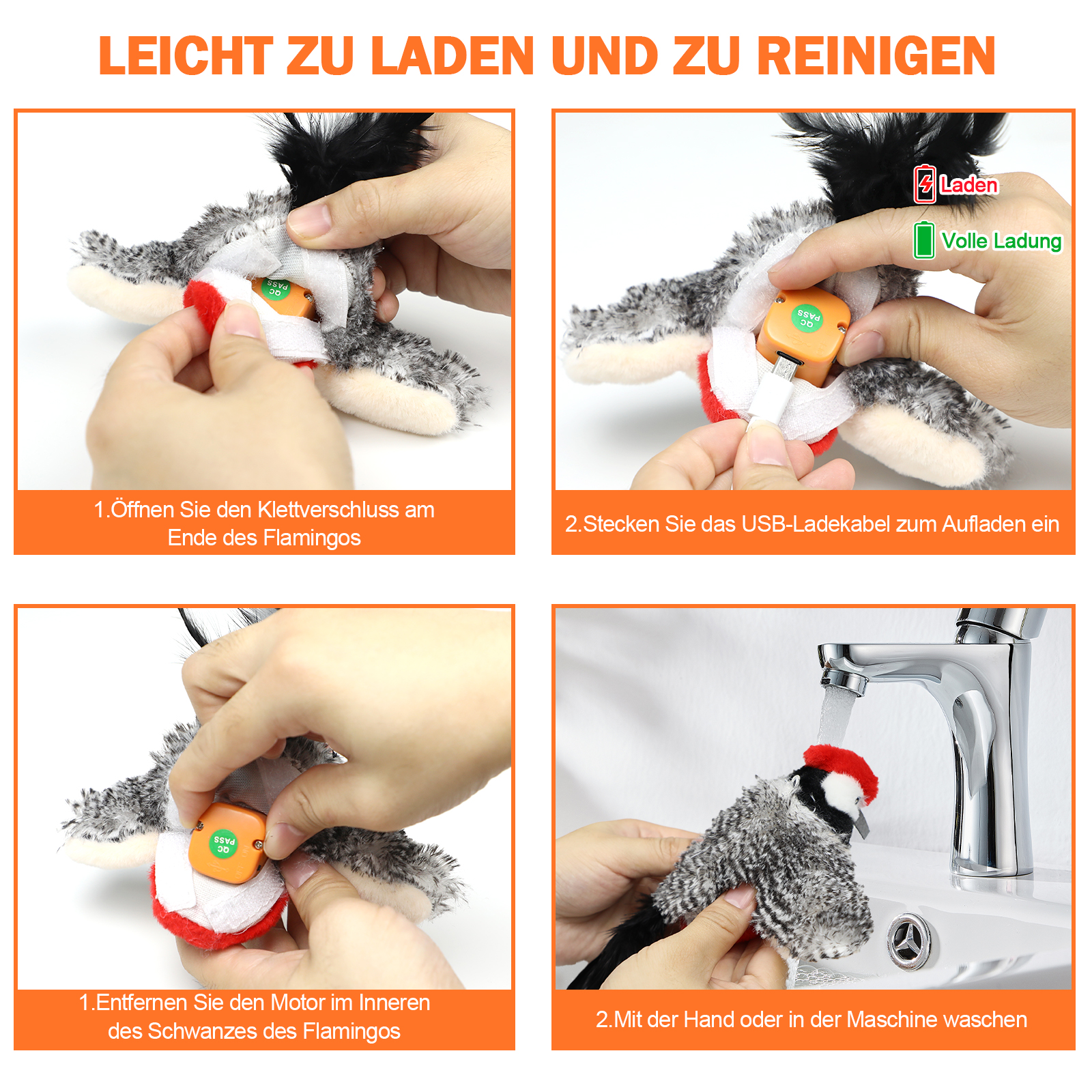 Electric Cat Toy Bird For Self-Entertainment - Interactive Cat Toy Automatic With Catnip, Intelligent Rechargeable Cat Toy For Cats To Play With And Step On