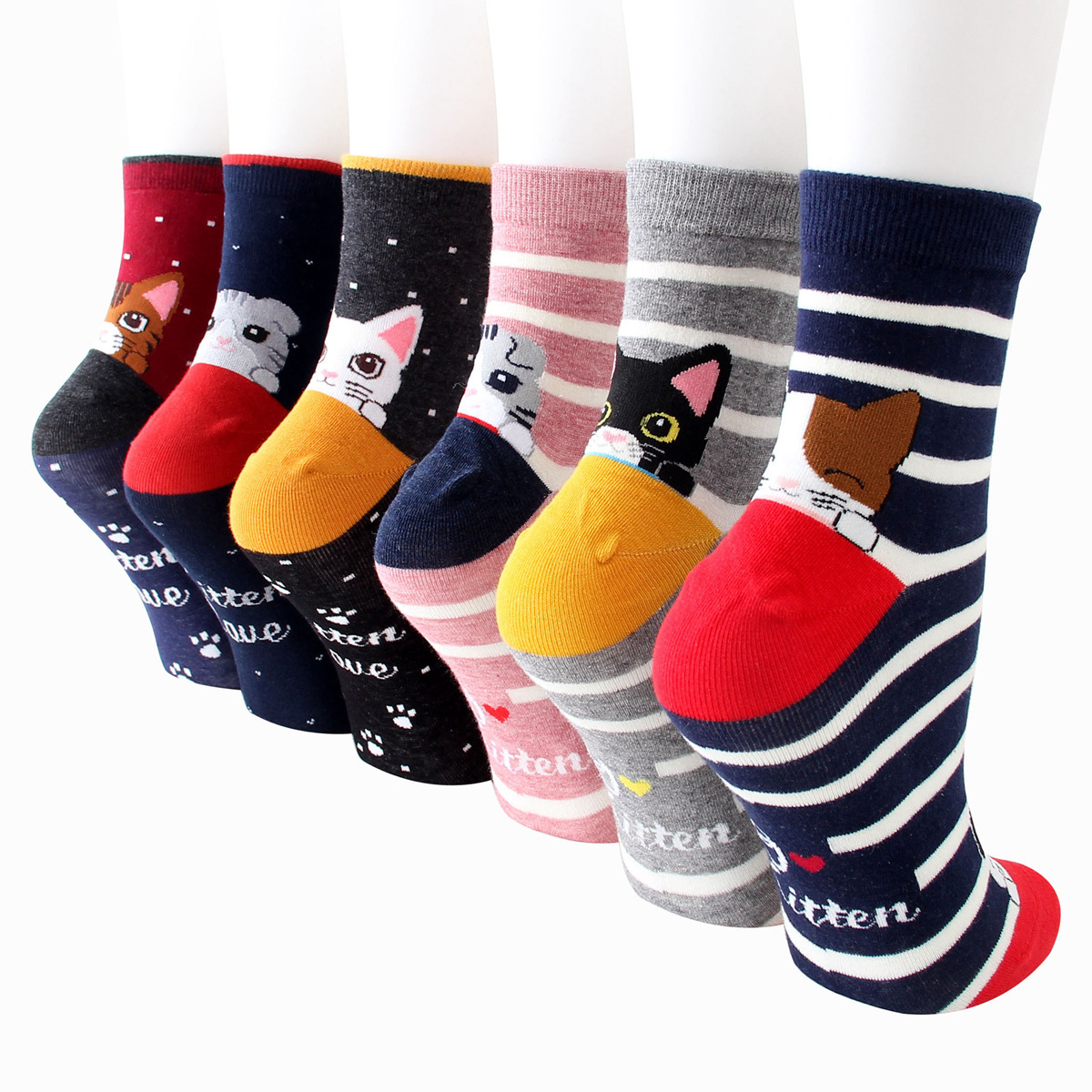 Title 9, Wild Sweat-absorbent Cute Cartoon Puppy Socks