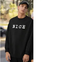 Loose Casual Men's And Women's Korean Style Loose Round Neck Top - Nice-M - View 1