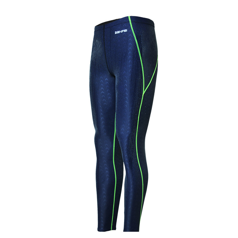 Sunproof Shark Skin Long Legs Competition Men’s Swimming Trunks