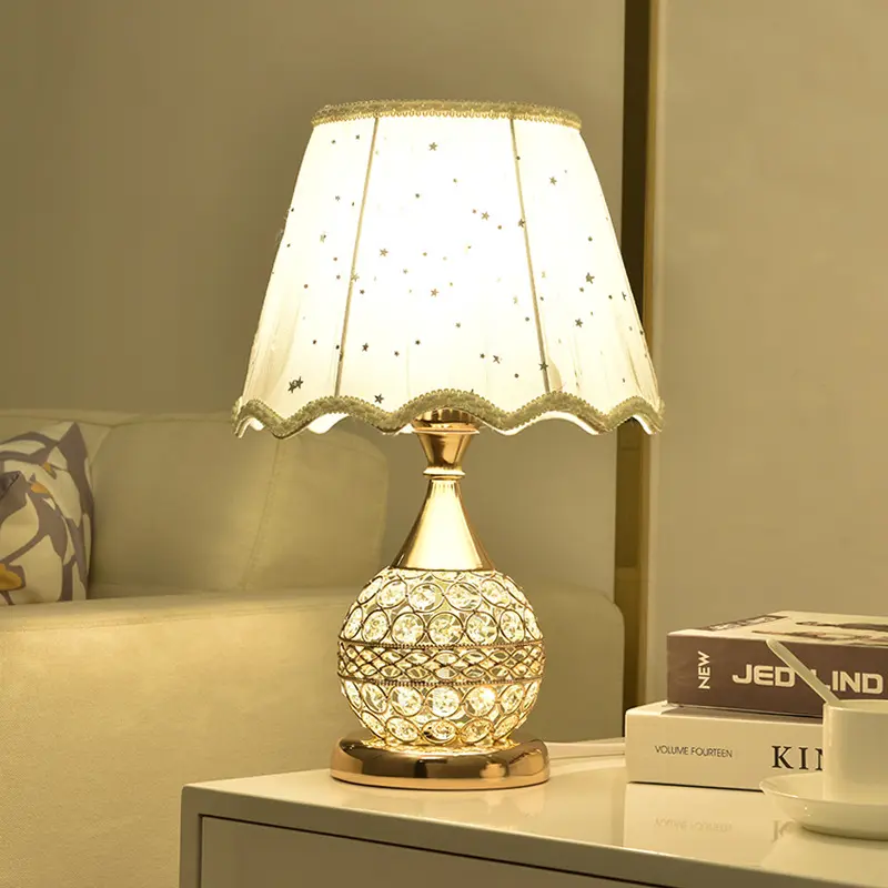 Crystal Desk Lamp Bedroom Bedside