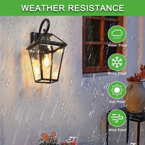 Modern Outdoor Waterproof Wall Lights Support Many Types Of Bulb-2 Packs Unavailable Platform- Temu