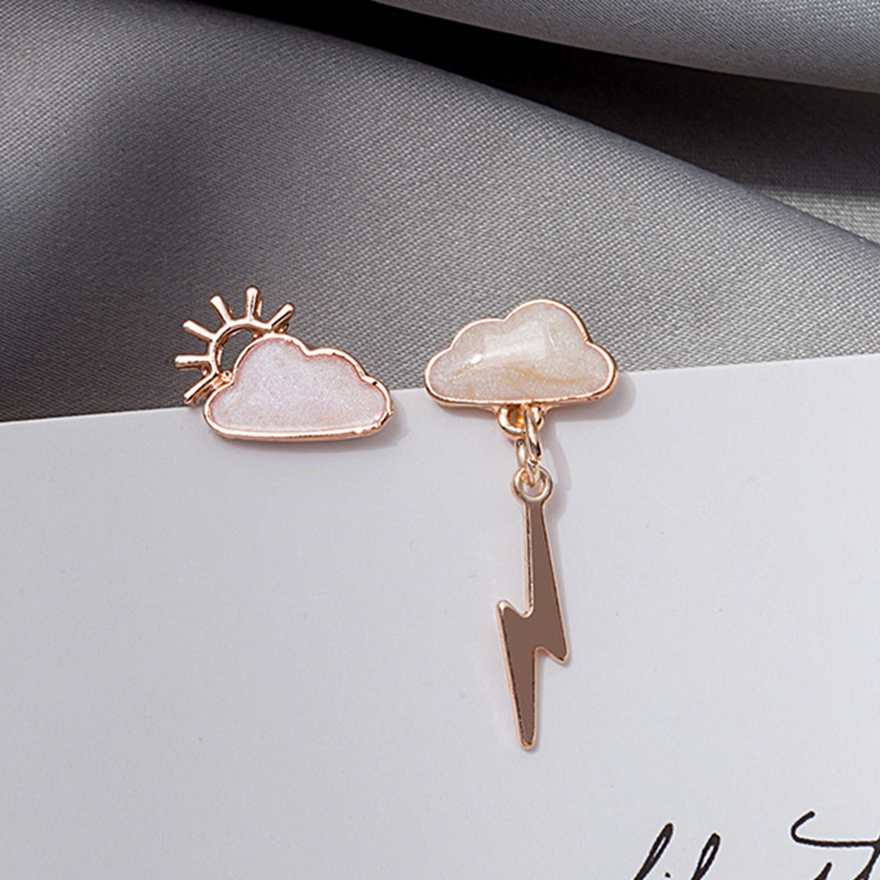 Cloud Raindrop Tassel Earrings