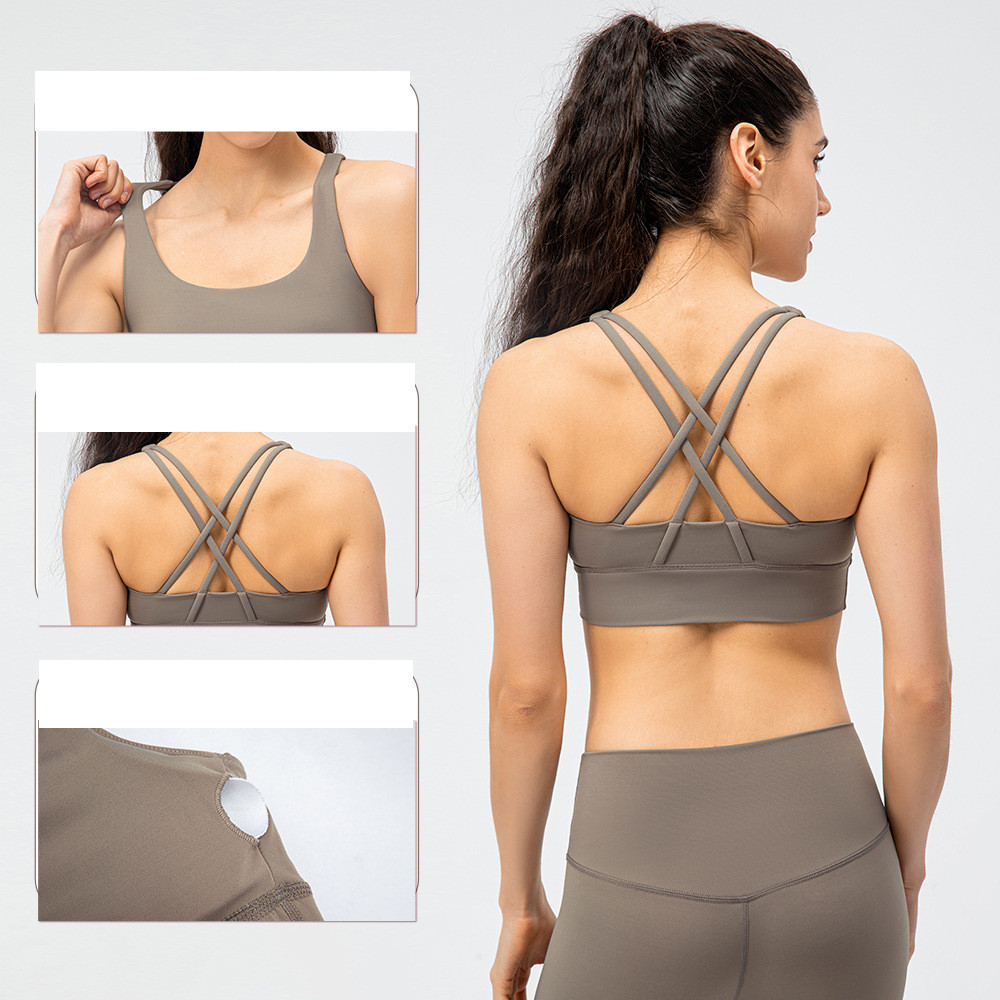 Title 13, Cross backless strakke fitness yoga sportbeha v...