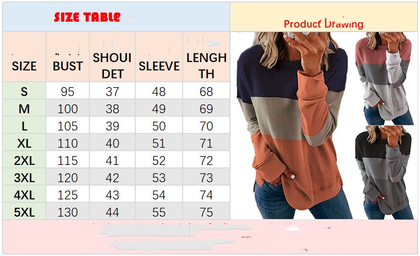 Title 1, Round neck long sleeve casual loose women