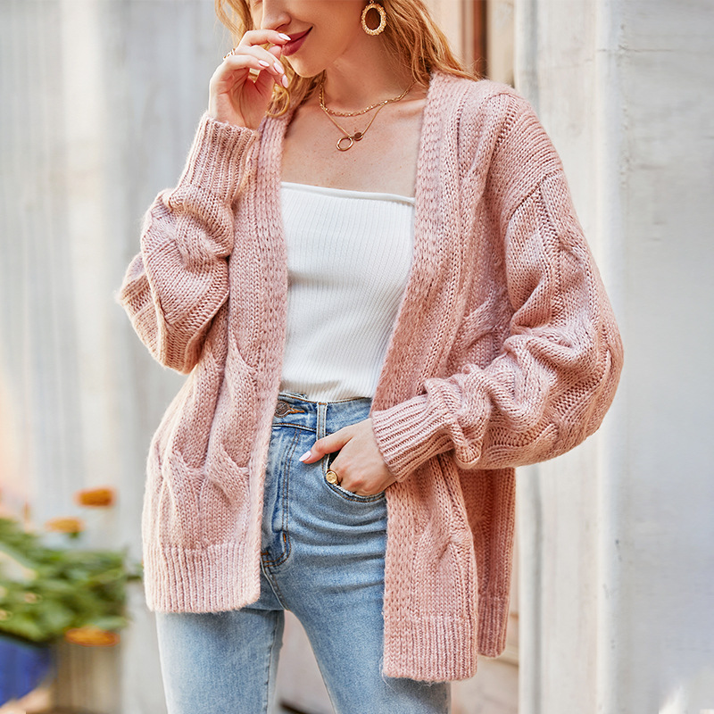 Title 4, Small Temperament Casual Simple Sweater Cardigan