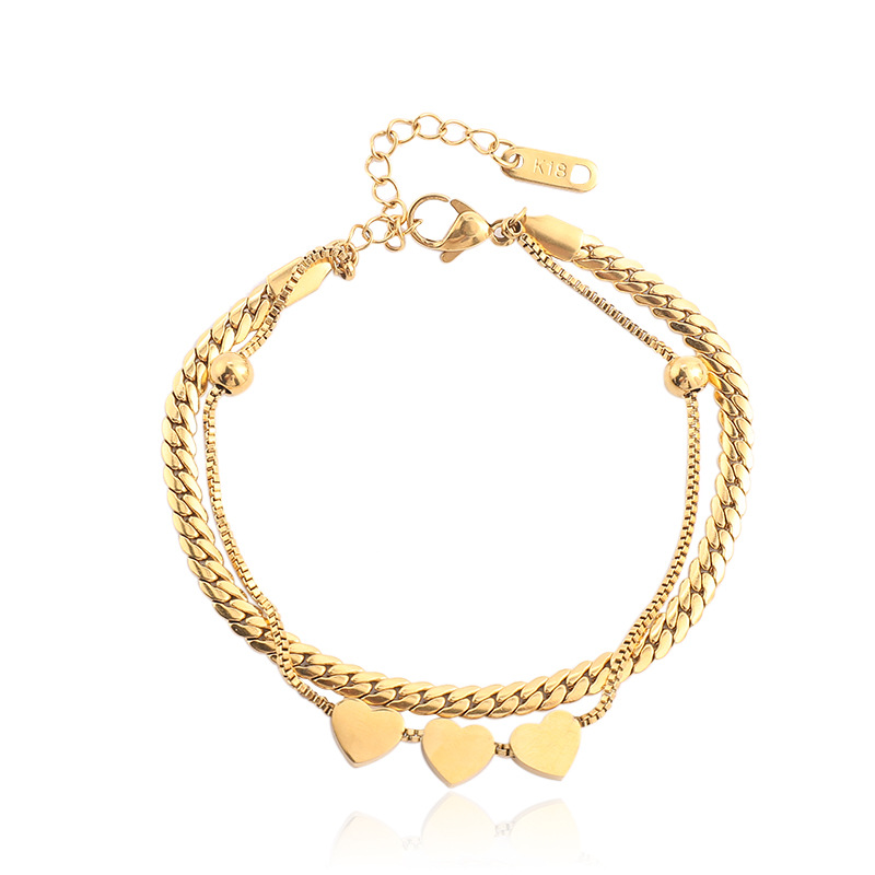 Simple Design Multi-layer Winding Titanium Steel Bracelet