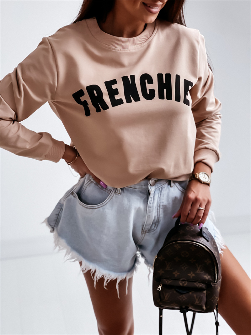 Round Neck Capless Urban Casual Pullover Sweater