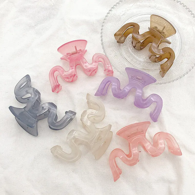Korean-style Jelly Color Elegant Back Head Hairpin