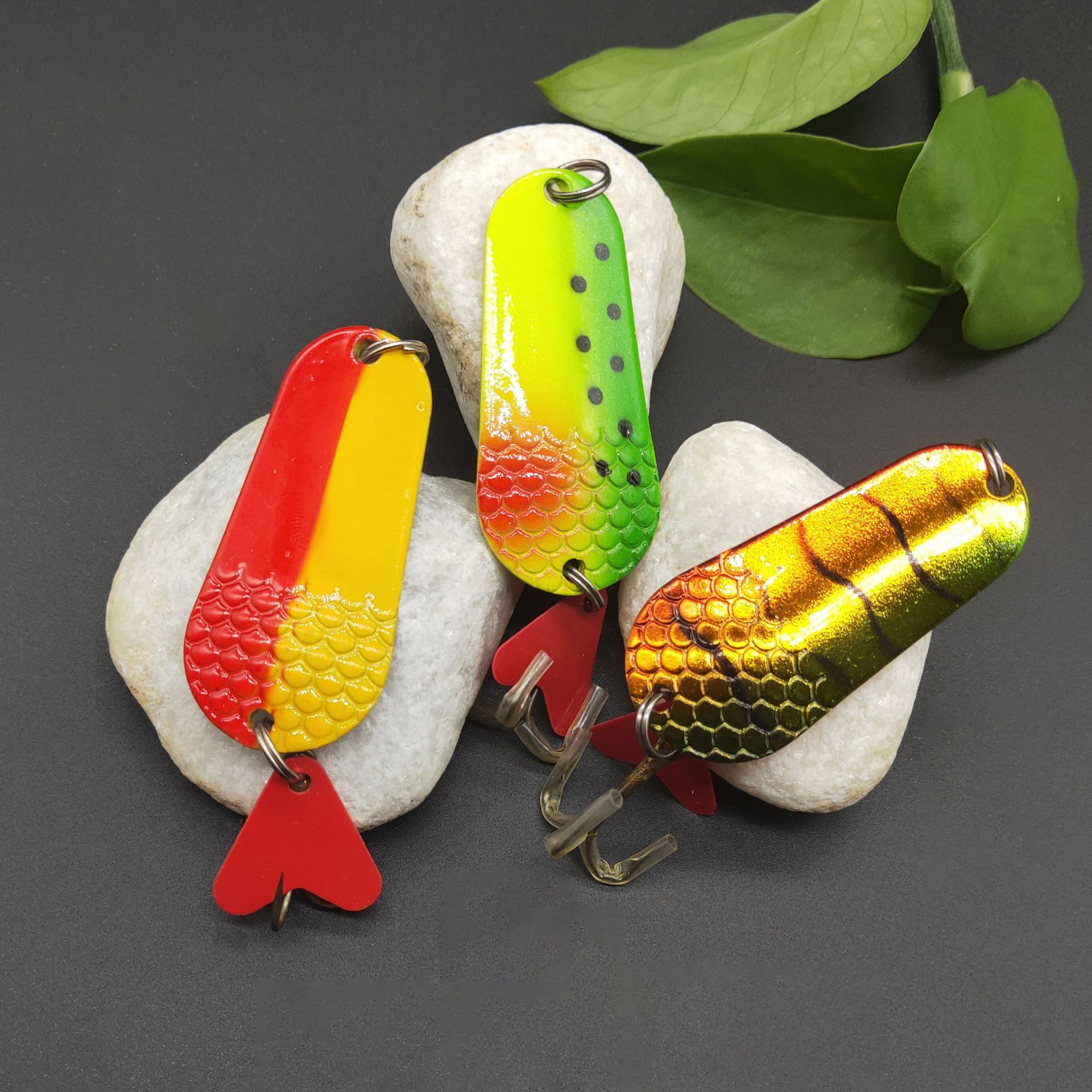 Title 1, Colorful Red Heart Lure Sequin Spoon-shaped Seq...