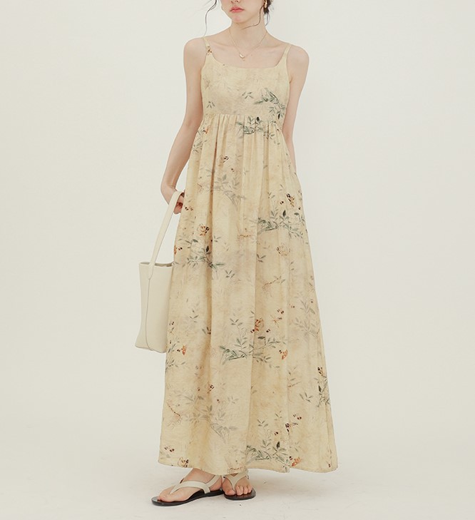 Floral Camisole A-Line Dress, picture 4 of 8