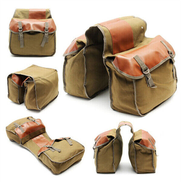 Motorcycle Saddle Bags Throw Over Panniers Travel Expandable Saddlebag UK