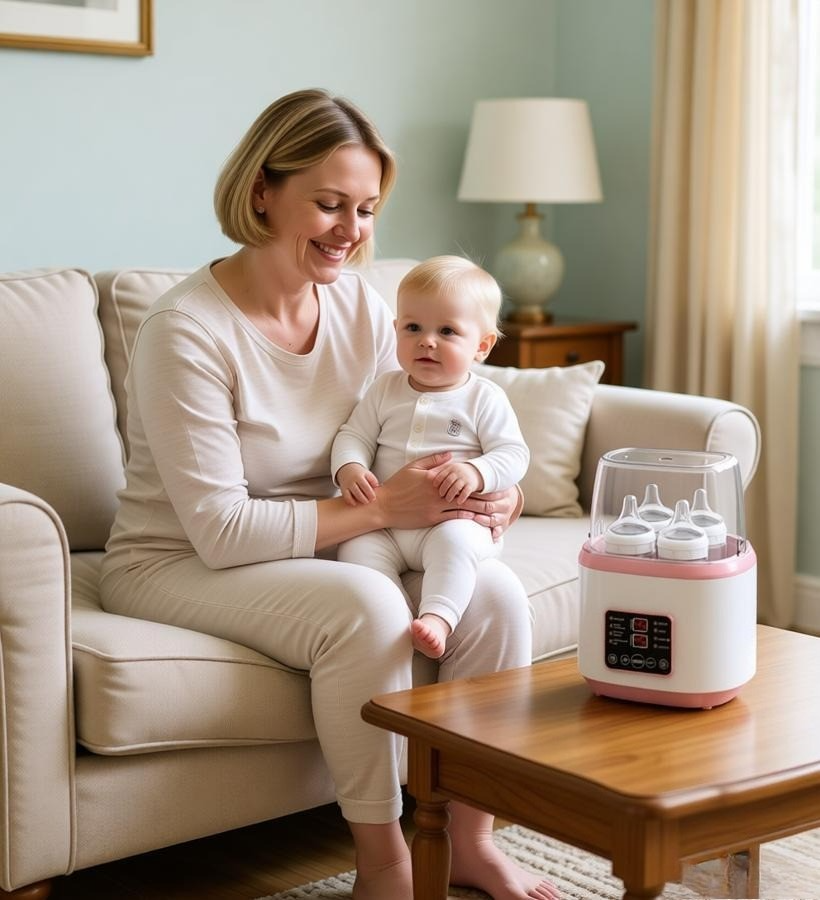 Baby Bottle Warmer Remote Control Steriliser Fast Milk With LCD Display — image 9