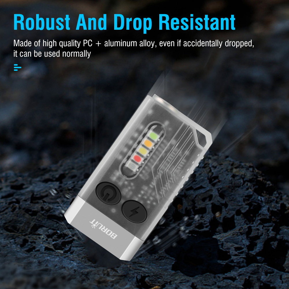 LED Mini Keychain Light EDC Pocket Flashlight Camping Torch
