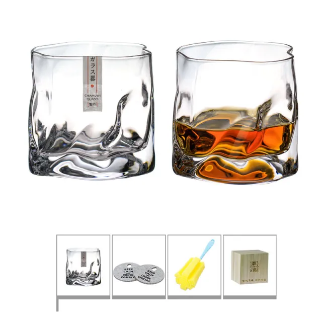 Pre sale south Korean Tale Matterhorn to make crystal glass whiskey glass 135ML 2Cups - Shop at LoveMi