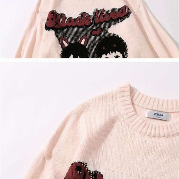 Crew Neck Knit Sweater, picture 6 of 8
