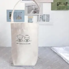 Canvas Eco-friendly Tote Universal Cup Set - View 1