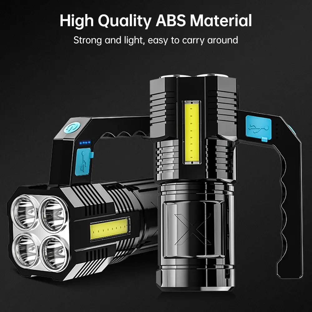 Four Core Flashlight Strong Charging Outdoor Super Bright Far