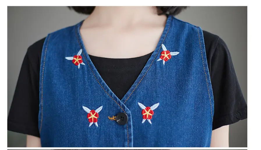 Sister Art Large Size Vintage Embroidery Strap Female