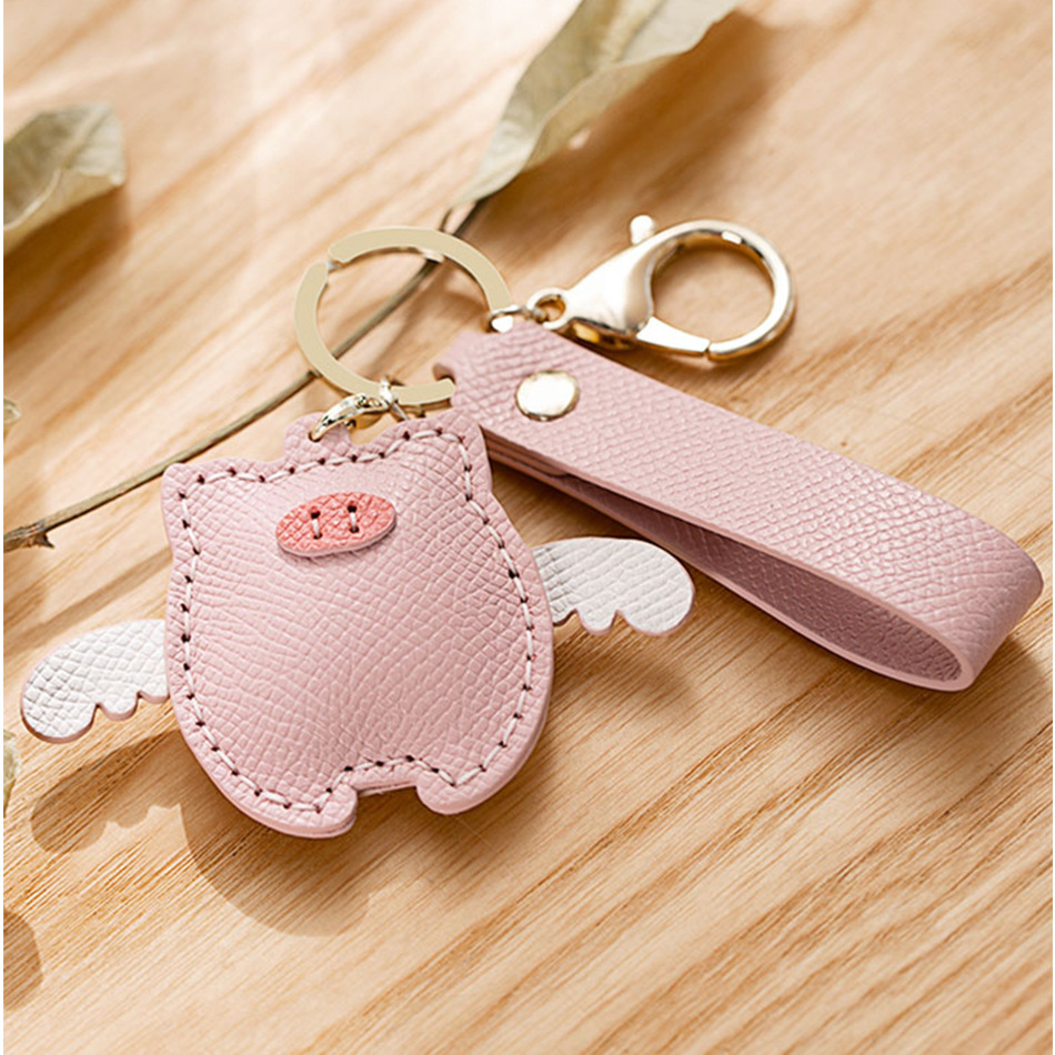 Title 1, Lovely Key Buckle Pig Cartoon Car