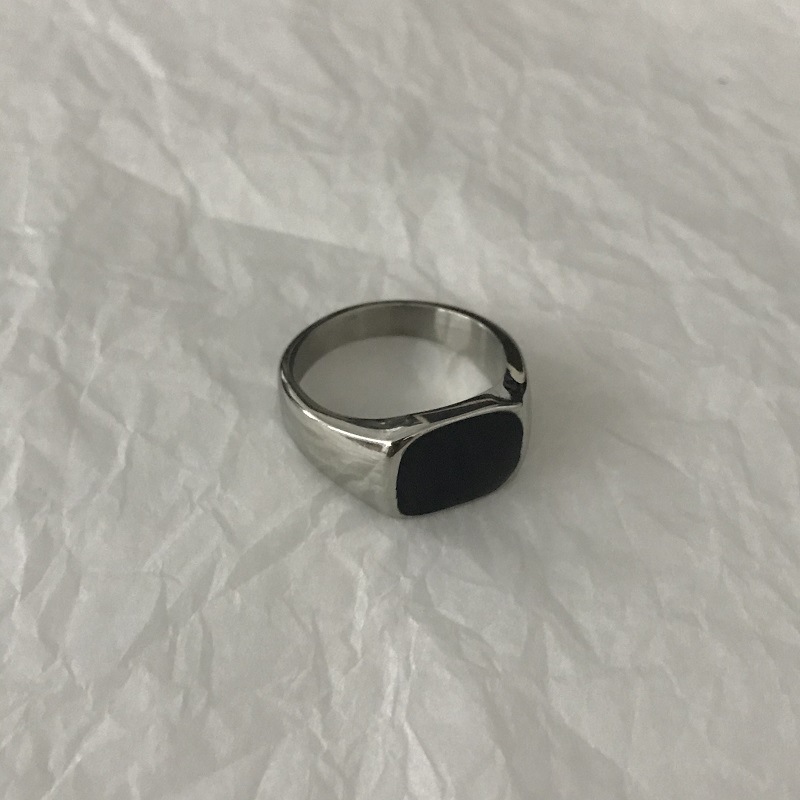 Ins Titanium Steel Hip Hop Fashion Simple Adjustable Female Ring