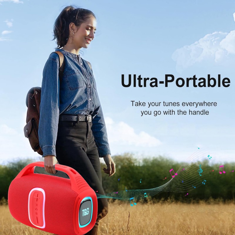 Portable Speakers With Dynamic Colourful LED Lights Bluetooth Speaker For Home — image 4