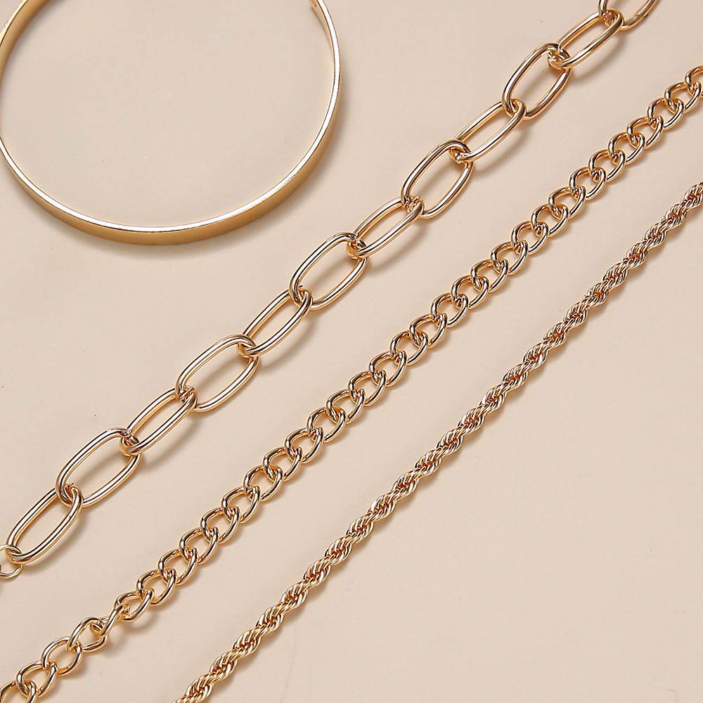 Fashion Cold Wind Bracelet Set 4 Piece Set