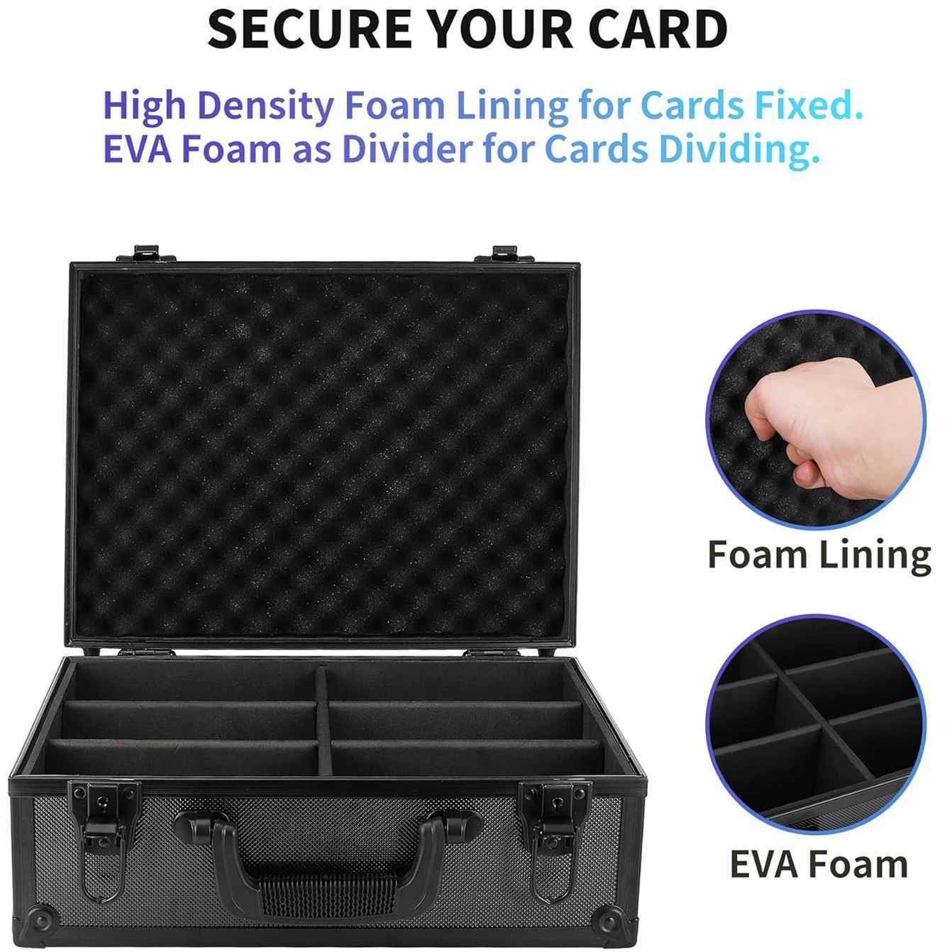 6 Slot Card Box For 600 Cards 35PT 3x4 Toploaders Graded Sports Trading — image 2