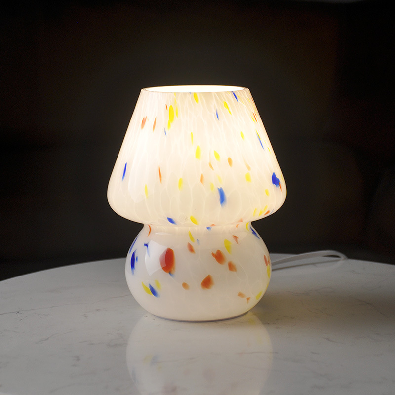 Handmade Glass Mushroom Small Table Lamp — foto 5