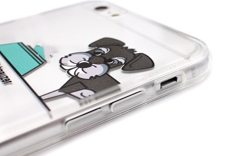 Fashion Dog Schnauzer Mobile Phone Case Transparent