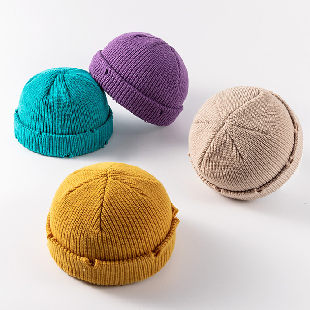 Men's Short Dome Korean Style Knitted Hat