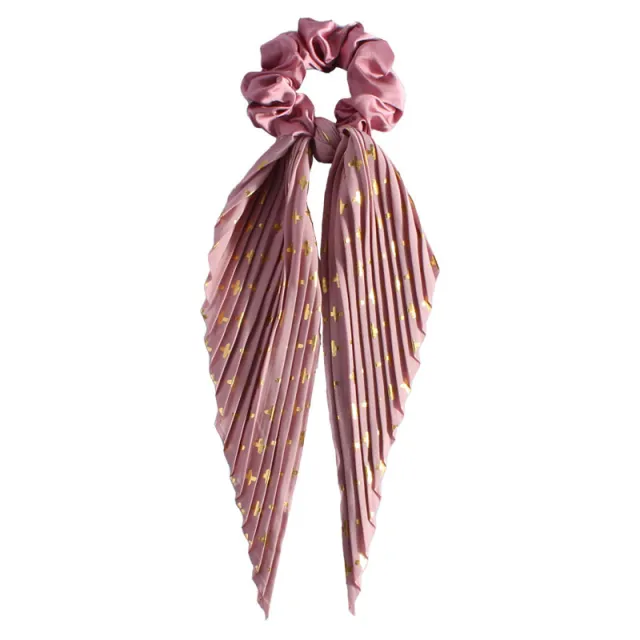 Cute Silk Ponytail Hair Loop Hair Band Hair Accessories Floral Headrope Retro Elastic Printed Hair Rope Women Girl Floral Red - Shop at LoveMi