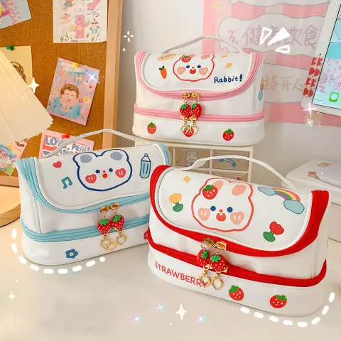 Girls' Multi-layer Pencil Bag with High Appearance and Large