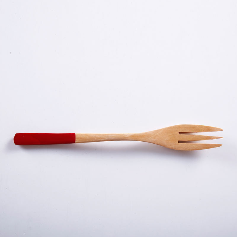 Red handle fork