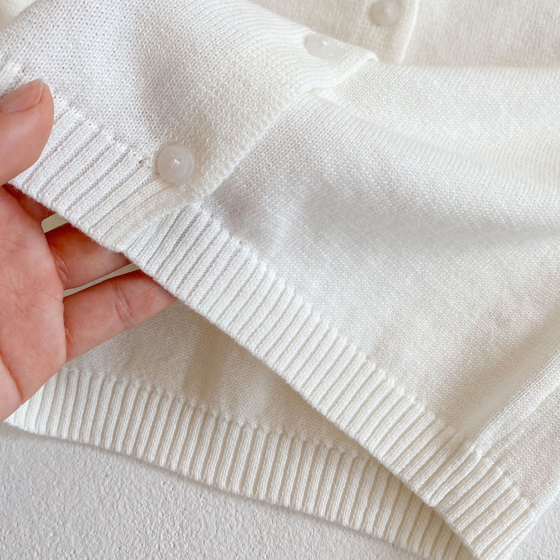 Boys' Color Contrast Hollow Cardigan Sun Protection