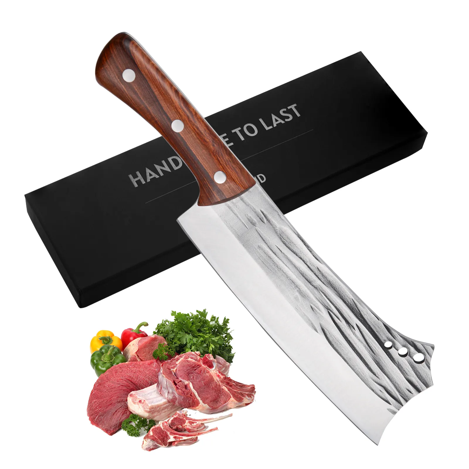 Kegani Meat Cleaver Knife - Heavy Duty